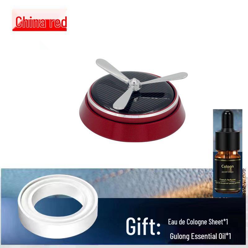 Intelligent Rotating Solar Car Aroma Ornamen: Long-lasting Deodorizing Alloy