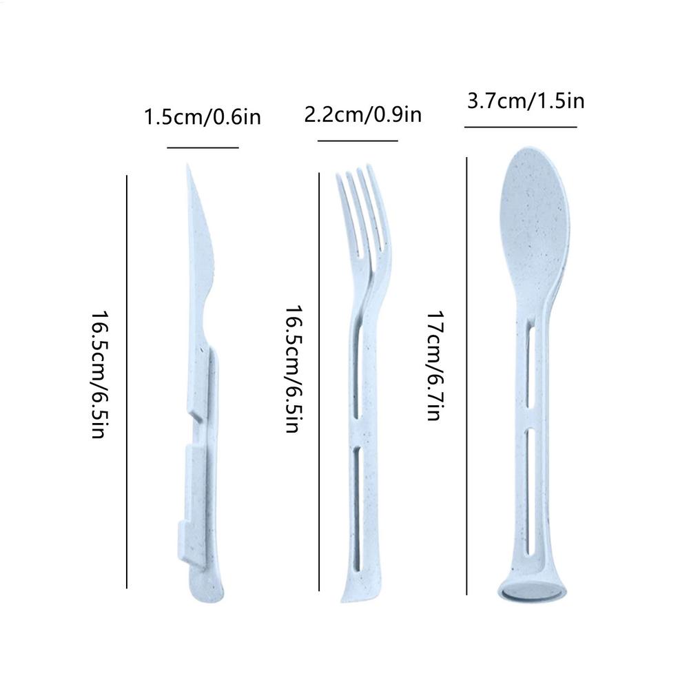 

Portable Camping ladle set Reusable Travel foldable Camp Cooking Supplies Outdoor cutlery Camping supplies novelty Picnic синий