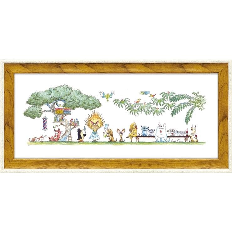 

YouPower Rui Xin Gel-Coated Art Frame 21x43cm Haircut Animal