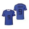 Nuovissima Maglia da Calcio Anime Blue Lock Stampata in 3D T-shirt Sportiva da Uomo Moda Fresca Manica Corta Top Tendenza Maglietta Cosplay per Bambini