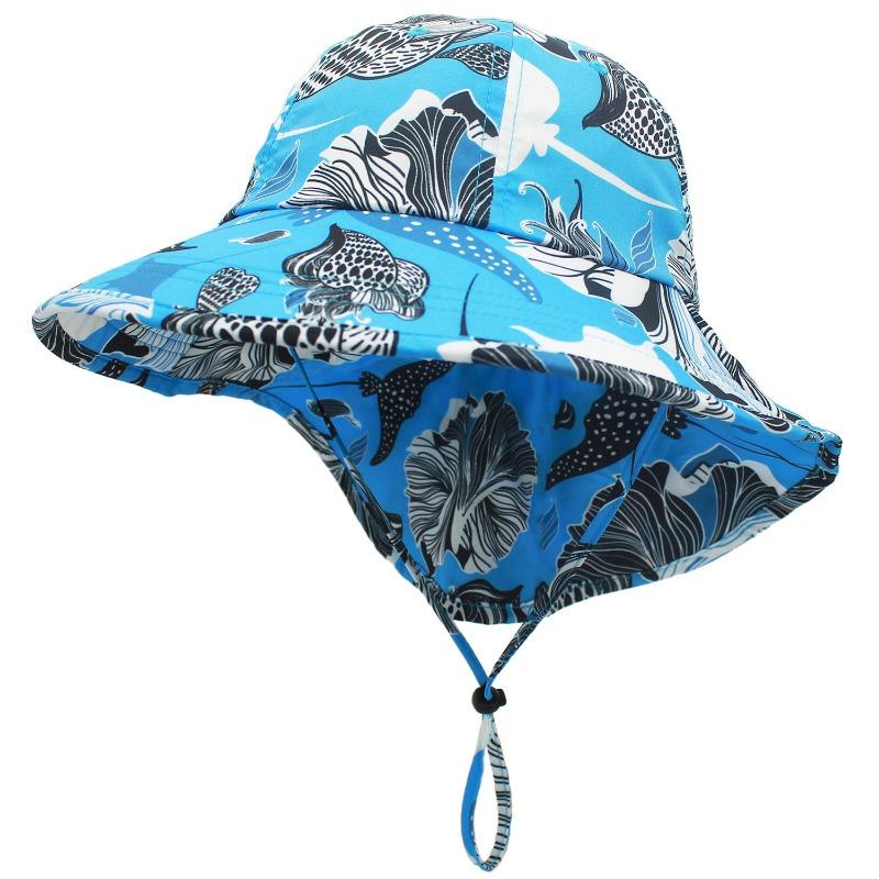 Children's Neck Protection Sun Hat Baby Sunshade Sun Protection Hat Wide Brim Children's Bucket Hat