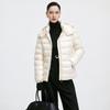 GIOVANNI VALENTINO Women's Hooded White Duck Down Jacket