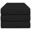 Folding Sofa Bed 120 x 67 x 45 cm Black