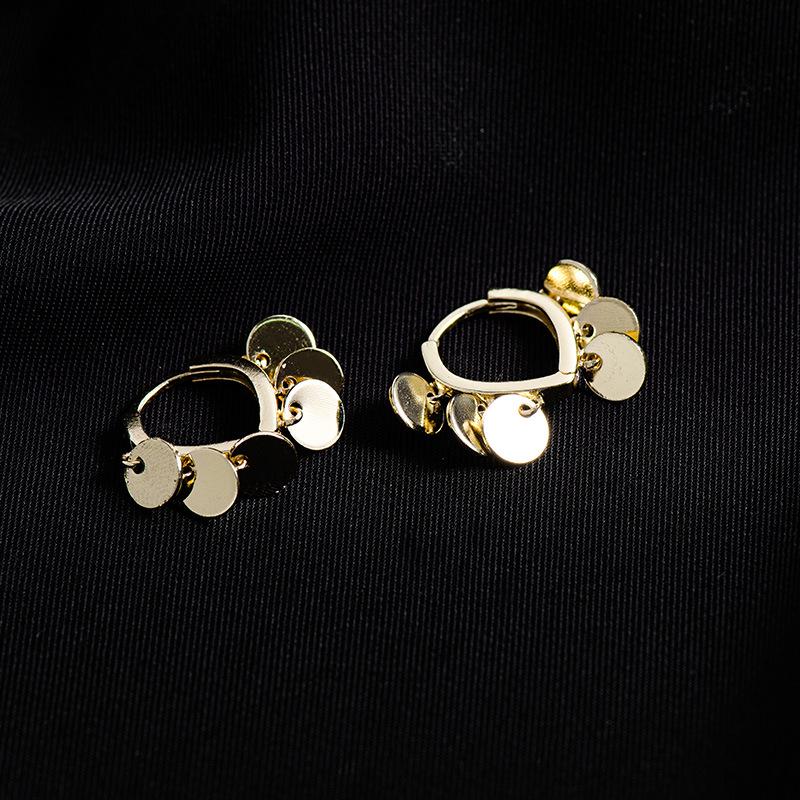 

Серьги-диски с геометрическими кисточками Under the Banyan Tree из меди и золота для женщин