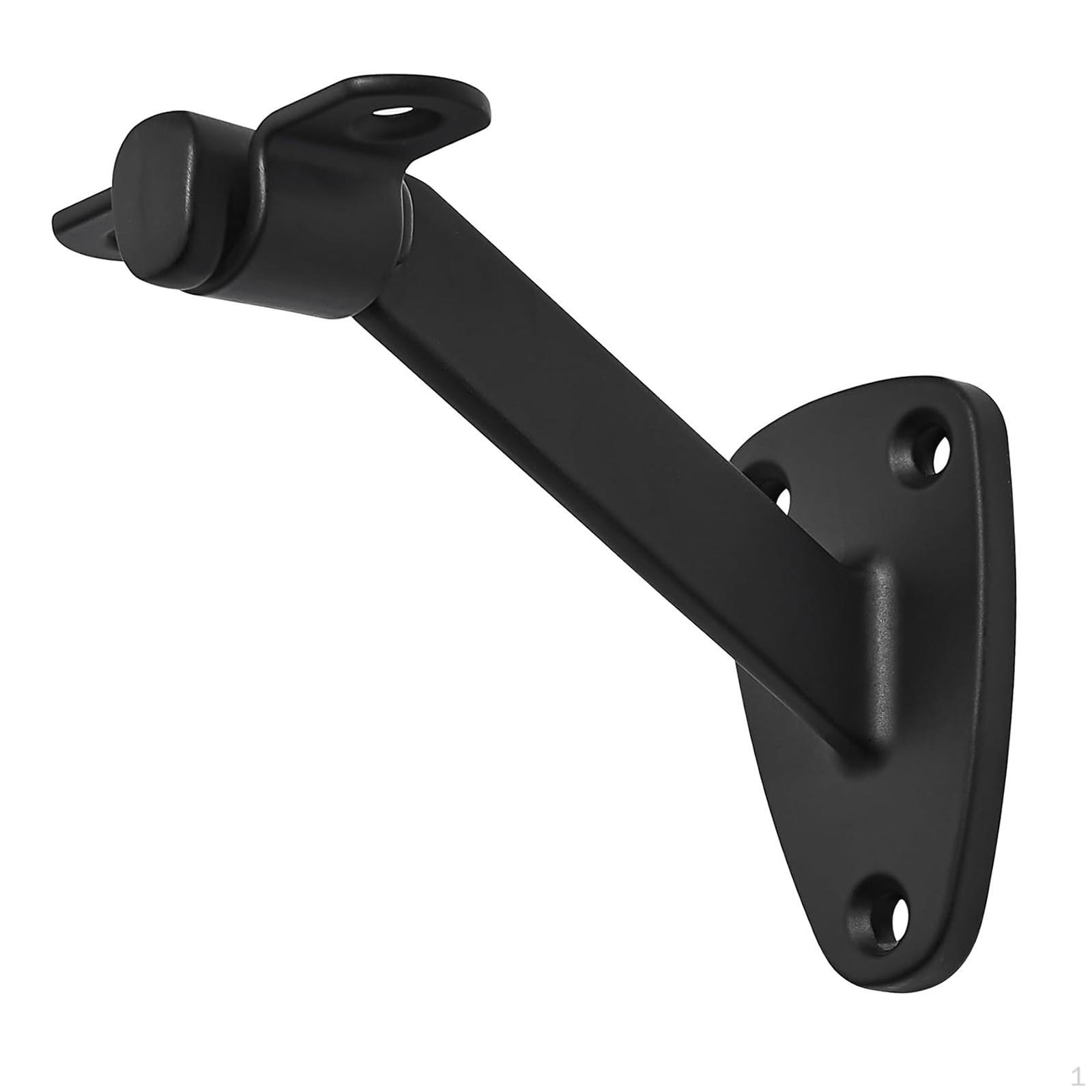 

Кронштейн для лестничного поручня из алюминиевого сплава для внутренних и наружных лестниц, монтажные аксессуары, стена чёрный