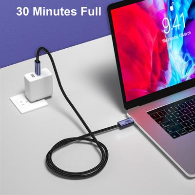 Aluminum Alloy + Nylon Braided Wire Charging Cable Type-c To C 100w 20gb Charging Video 8k Display
