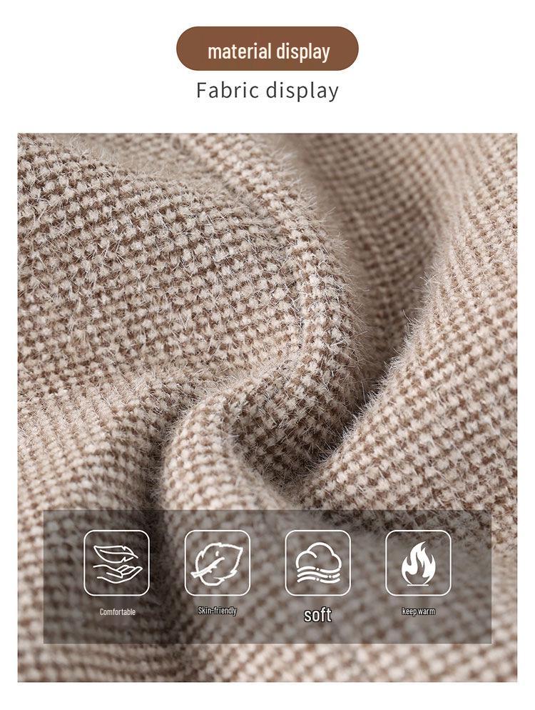 Mom's Quilted Woolen Coat: Petite Faux Mink Velvet for Middle-Aged & Elderly Women's Fall & Winter Clothing