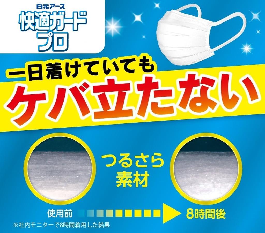 Hakugen Earth Comfort Guard Pro Regular 30 with Nose Cushions for Thorough Gap JIS Standard Wide Ear Straps for Nonwoven Hay Fever Relief Masks, Size,