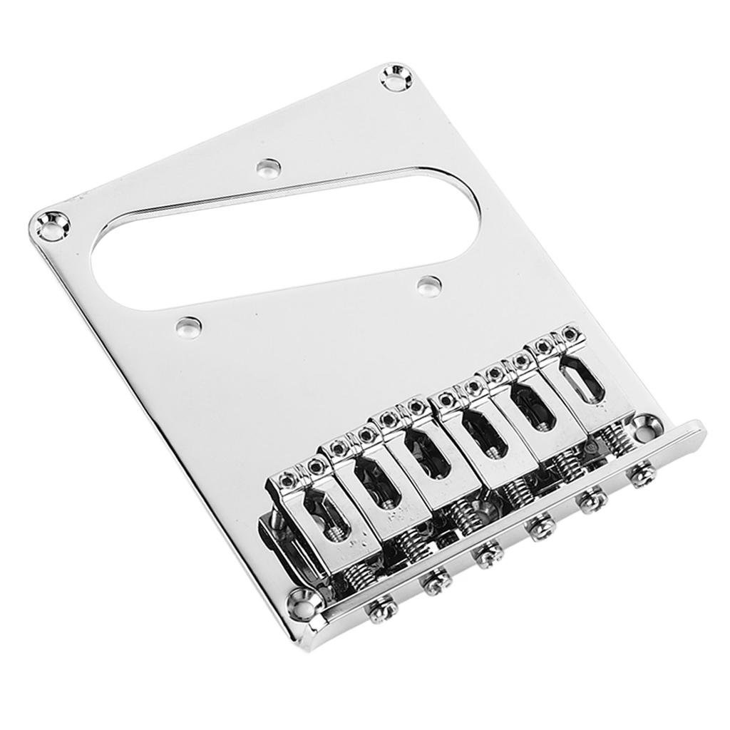Electric Guitar Bridge Single Coil Pickup Electric Guitar Tailpiece Bridge Replacement Silver