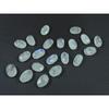 7X11MM Natural Rainbow Moonstone Checker Cut Oval Cabochon Gemstone 20PcsLot C-1779