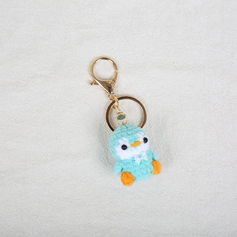 1 Stück Mini-Häkelpinguin-Anhänger Handgemachter Pinguin-Schlüsselanhänger Gestricktes Tier Handy-Anhänger Geschenk