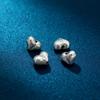 Perla distanziatrice a forma di cuore in Argento Sterling S925 per Gioielli Fai da Te e Artigianato