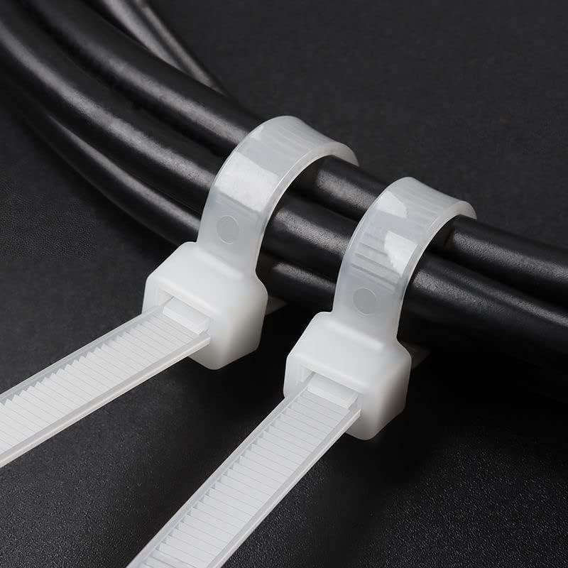 200-Pack 10cm Home Cable Ties: Thickened Non-Slip Nylon Zip Ties for Desk & Room Wire Organization