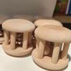 Baby0-6-1Biteable Handbell Cage Bell Cartoon Original Wooden Children's Early Childhood Education Orff Musical