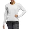 Adidas Comfortable Solid Color Crew Neck Sweatshirt Women tops White DQ1918