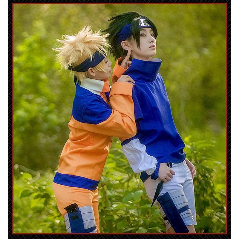 Naruto Shippuden Uchiha Sasuke Cosplay Kostým - Verze pro Mladé Dospělé (Sada oblečení pro 1. generaci)