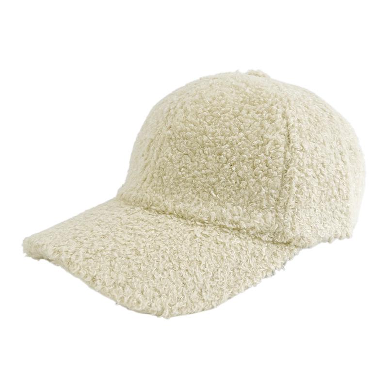 

Унисекс Теплая Кепка Утка из Овечьей Шерсти - Утепленная Бейсболка для Осень-Зима One size (56cm~58cm) бежевый