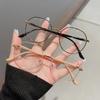 Fashionable Finished Myopia Glasses for Women Round Frame Near Sight Eyeglasses Unisex Anti-blue Ray Eyewear Diopters 0 To -4.0