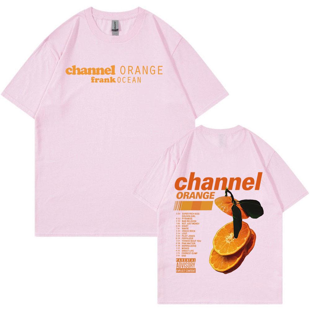 Frank Channel Orange Graphic T Shirt Blond Album Fashion Hip Hop RB Tshirts Unisexs Women Cotton Oversized Short Sleeve T Shirts