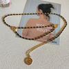 Chic Dress Waist Chain With Metal Link Accent For Young Women