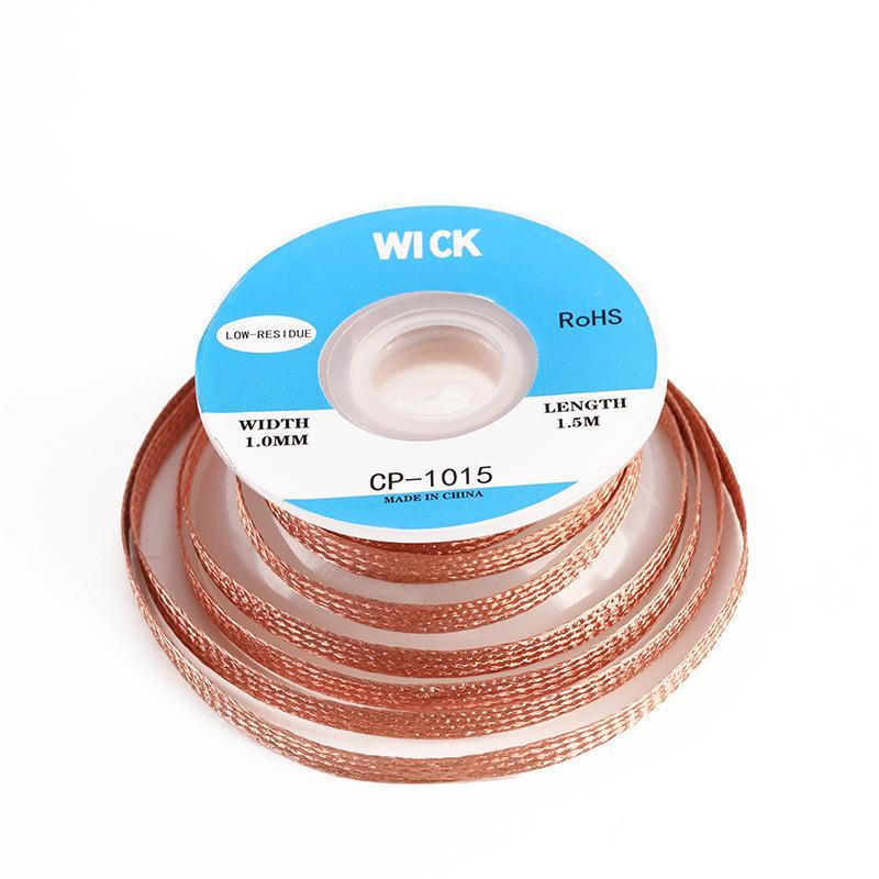 1.5/3M Copper Welding Wire Desoldering Mesh Braid Tape Welding Point Solder Soldering Tool Of Electronic Pcb Circuit Board