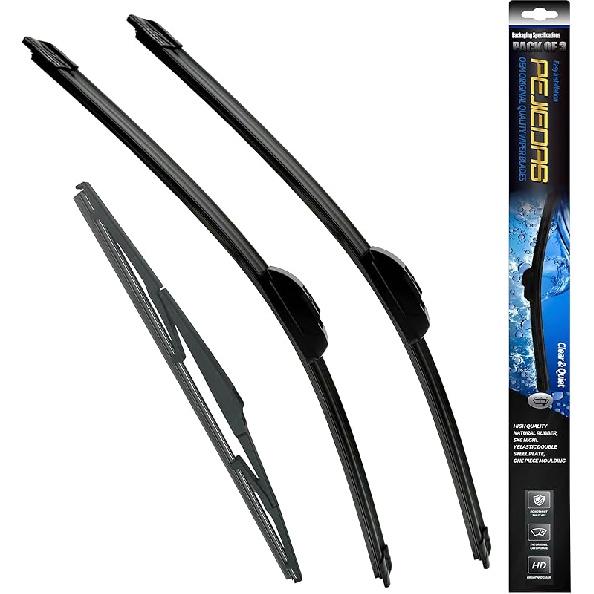 OEM Quality Front Wiper Blades, Replacement For 1995-2004 Toyota Tacoma/ 1984-2002 Toyota 4Runner, OE Original Style (17 Inch + 17 Inch Front Wiper