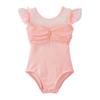 Ruffle Sleeve Ballet Leotard Girls Kids Gymnastics Bodysuit Ballerina Fairy Party Dancing Training Performance Dancewear