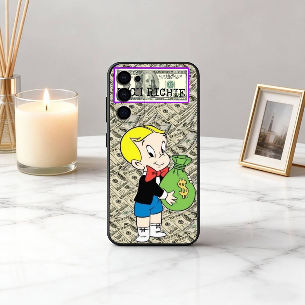 Rich Boy R-Richie R-rich-es Phone Case For Samsung S25,S24,S21,S22,S23,S30,Ultra,S20,Plus,Fe,Soft Silicone Black Cover