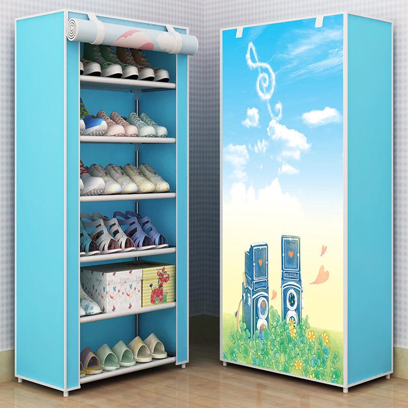 Multi-layer Dustproof Shoe Cabinet and Organizer for Home, Dormitory, or Hallway