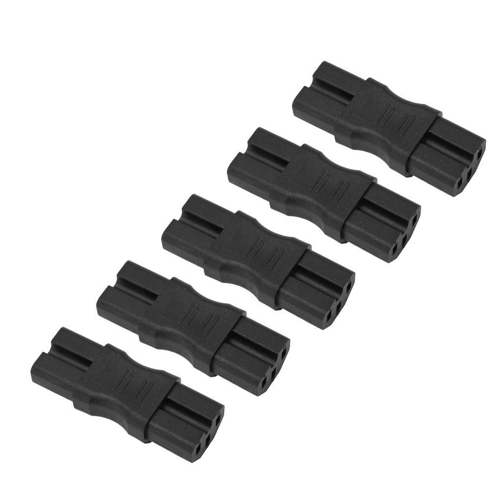 5Pcs Copper Contact PVC Shell IEC320 C15 to C15 Power Adapter for Printers Computer Electric Car 10A 250V 2.5A 250V