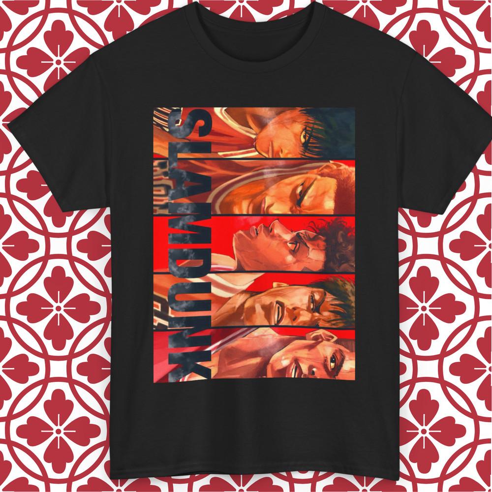 

Slam Dunk T-Shirt Slam Dunk Basketball Anime Hanamichi Ryota Rukawa All Size L