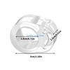 B0KB Invisible Door Bumpers Noises Reduction Silicone Stoppers Reusable Wall Guard for Glass Wooden Door Protecting