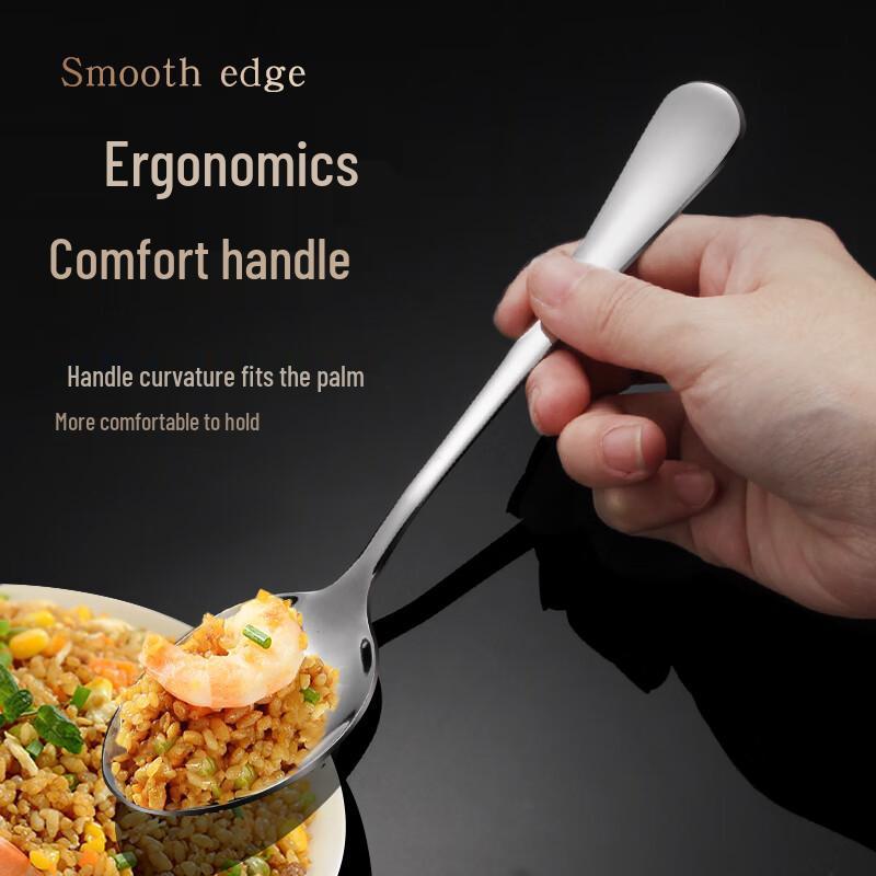 Homeglen Stainless Steel Long Handle Eating Spoon
