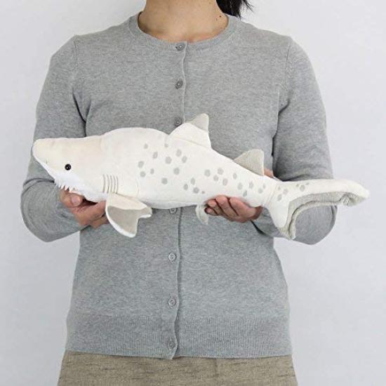 Carolata Grey Shark Plush Toy Realistic Shark Sea Creature Animal Toy Doll Gift Present Birthday Christmas Present (Medium Size/Soft Touch) (Twice