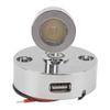 RV Reading Light USB Charging Touch Control Aluminum Alloy Chrome Plated DC12 to 24V for Camper Trailer Boat