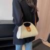 Women Crossbody Bags Summer Woven Shell Female Holiday Straw Handmade Casual Lady Elegant Tote D8W1