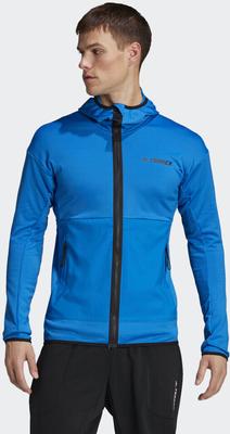 Jaqueta Terrex Hiking Jacket Tech Fleece Lite com Capuz azul choque