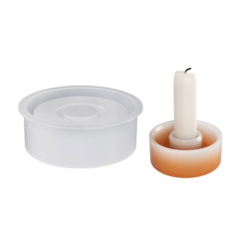 Round Heart Star Candle Holder Mold Epoxy Resin Mold Table Ornament Mould