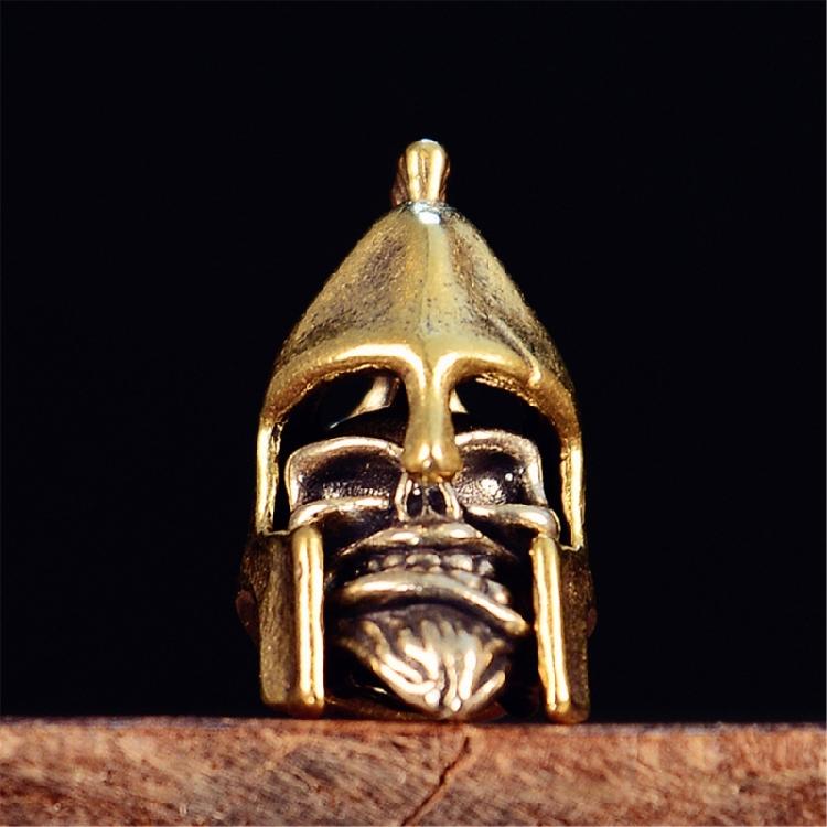 Helmet Skull Swords Pendant Ideal for Paracord and Necklaces Craft Projects Paracord Bead Cultural Crafts