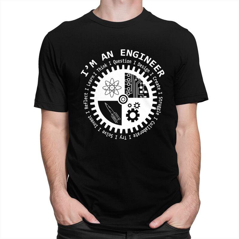 Custom Im An Engineer Tshirt for Men Short Sleeves Leisure T Shirt Tshirt Loose Fit 100 Cotton Tee Gift Idea