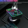 Bluetooth 5.0 FM Transmitter Car Kit Adapter Hands-Free LED Display And Charger PD Fast Player Modulator Auto With Mp3 Fm V9W6