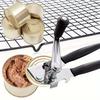 Heavy Duty Manual Metal Can Opener, Ergonomic Extra Long Handle With Oversized Easy-Grip Knob For Large Food Cans Household Kitchen Gadget
