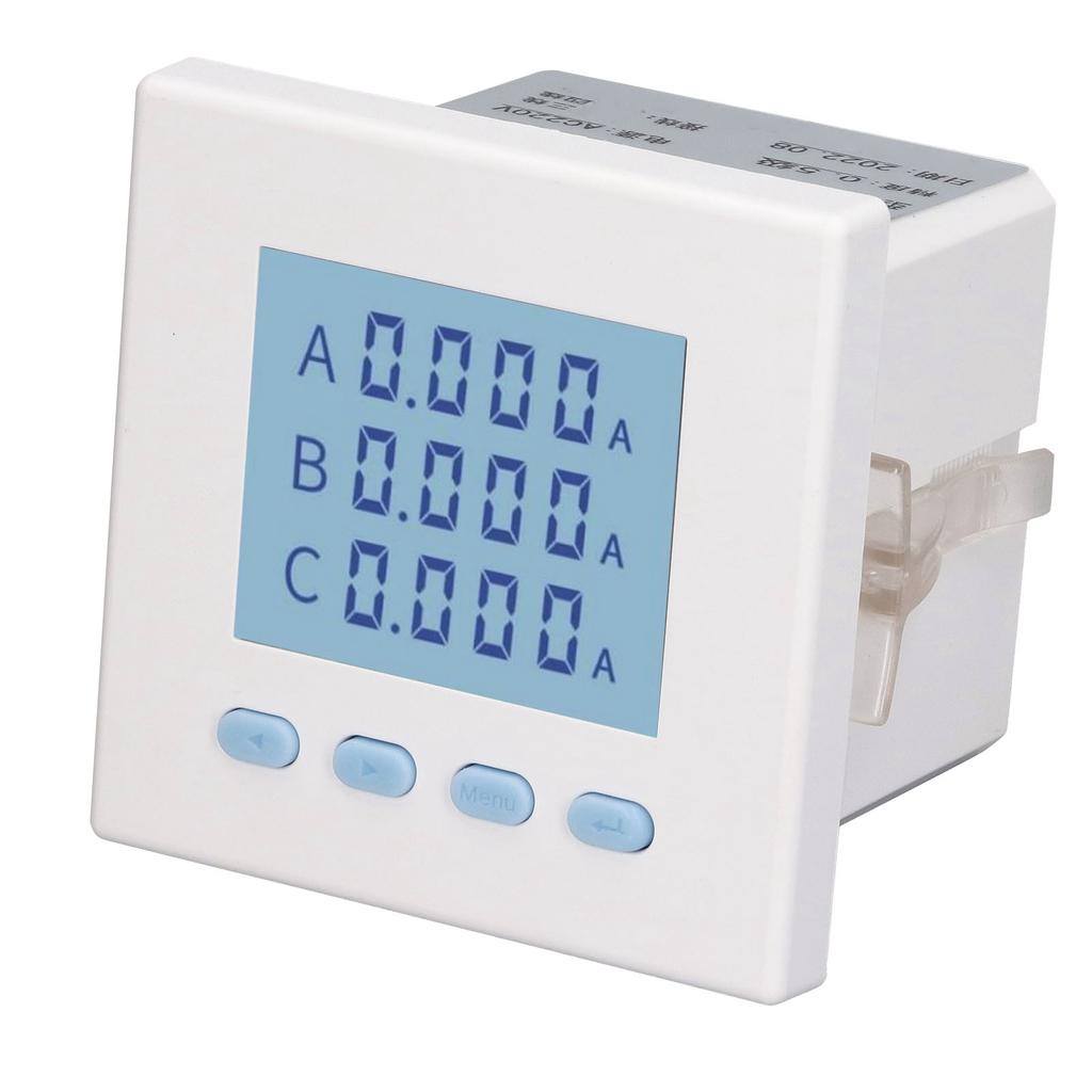 Digital 3 Phase Energy Meter Tester Electricity Power Usage Monitor Intelligent LCD AC220V 5A
