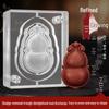 Double-Sided Acrylic Gourd Incense Mold for DIY Herbal Medicine Tablets