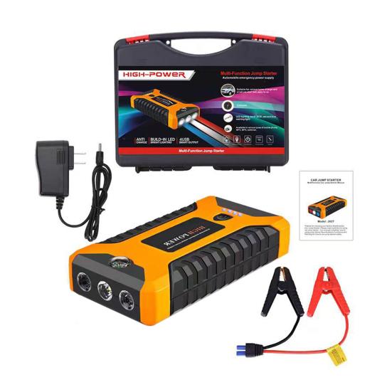 מטען מצבר רכב רב-תכליתי עם פנס LED קל לשימוש 12V ערכת כוח ניידת מאיץ מצבר ג'אמפ בוקס