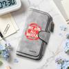 Stylish Long Wallet Unique Slogan Print Multi Slot Card Holder Fashion Casual Portable Daily Purse for Men Women