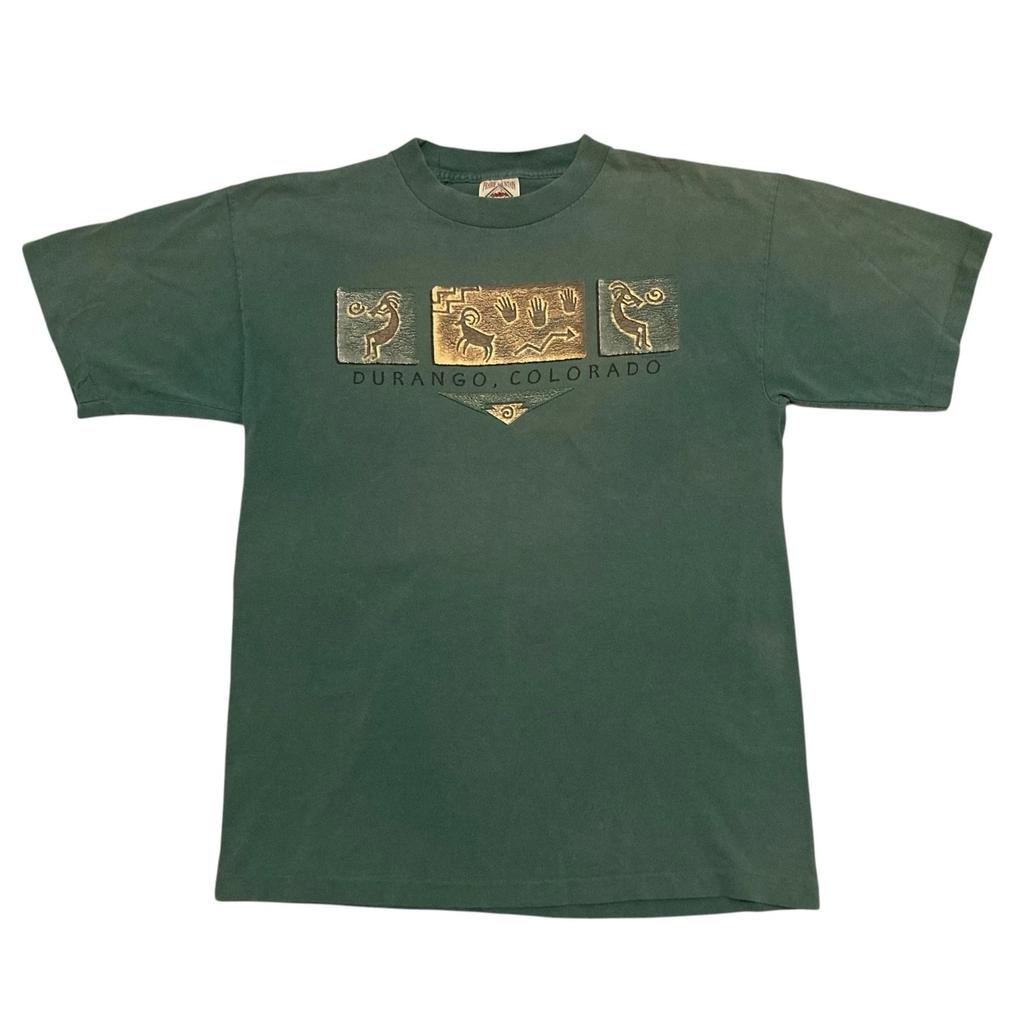 Vintage Durango Colorado T-shirt L Prairie Mountain Single Stitch Made In USA
