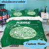 Set Biancheria da Letto Personalizzato con Stemma Calcio Celtico 3 Pezzi, Set Biancheria da Letto Include 1 Copripiumino e 2 Federe per Camera da Letto, Regalo per Dormitorio