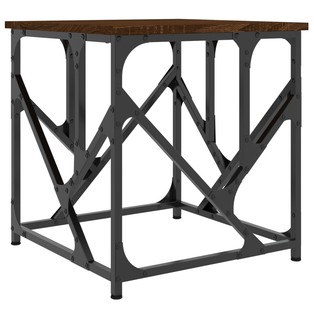 Vidaxl Coffee Table, Brown Oak, 45X45X47.5 Cm