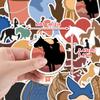 1050Pcs Equestrian Sports Horse Racing Western Cowboy Cartoon Graffiti Decorative Notebook Waterproof Sticker Kids Toy
